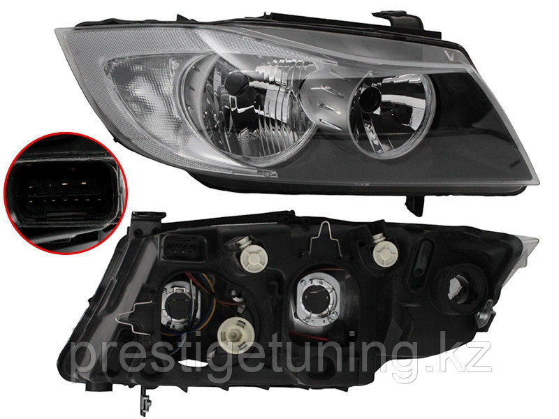 Передняя фара правая (R) на Bmw 3-Series 2004-10 Под электрокорректор (TYC TW)
