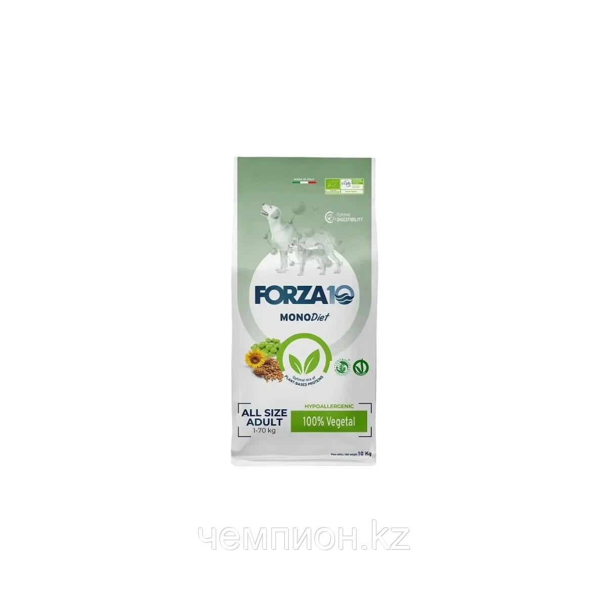 91313 Forza10 MonoDiet All breed Adult Vegetal, Форца10 диетический вегетарианский корм для собак всех пород, уп. 1.5кг.