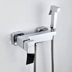 Смеситель для ванны с гигиеническим душем Atlas Luigi LG0009901, латунь, глянцевый хром