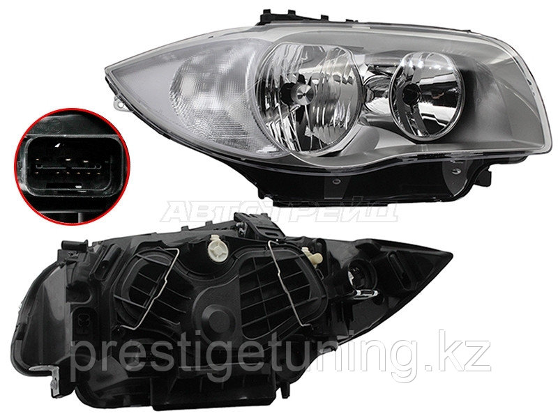 Передняя фара правая (R) на Bmw 1-Series 2004-11 (TYC TW)