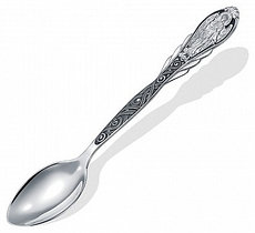 Ложка ВОЗНЕСЕНСКИЙ ЮЗ 4-133-3 вес 11.8 г серебро, без вставок