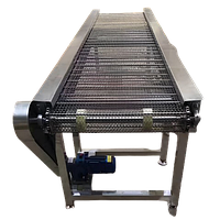 Конвейер с плоской сетчатой лентой