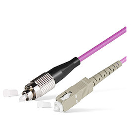 Патч Корд Оптоволоконный FC/UPC-SC/UPC MM OM3 50/125 Simplex 3.0мм 1 м