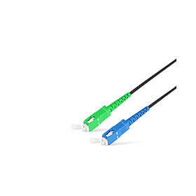 Абонентский FTTH Патч Корд SС/UPC-SC/APC SM 1 м Black