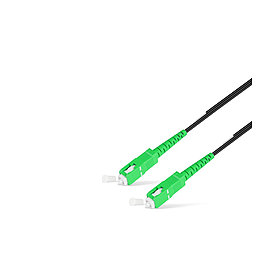 Абоненттік FTTH Патч Корд ЅС/APC-SC/APC SM 1 м Black усил