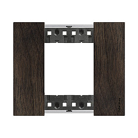 Рамка декоративная Bticino KA4802LG Living Now 2 модуля "Орех"