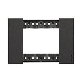 Рамка декоративная Bticino KA4803KG Living Now 3 модуля черный