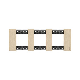 Рамка декоративная Bticino KA4802M3ZW Living Now 3 поста 6 модулей Золото
