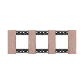 Рамка декоративная Bticino KA4802M3ZM Living Now 3 поста 6 модулей Медь
