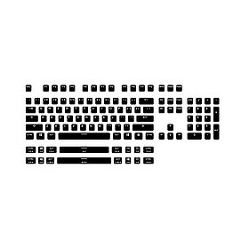 Набор кнопок на клавиатуру Steelseries PrismCAPS Black- US (Black)