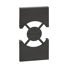 Лицевая панель Bticino KG03 Living Now для розеток 2К+З нем/итал.стандарта 2 модуля черный