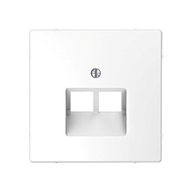 Центральная накладка MERTEN MTN4522-6035 D-Life для розетки 2-ой RJ45 белый лотос