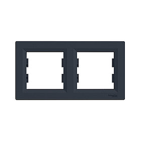 Рамка горизонтальная SE EPH5800271 Asfora 2 постовая антрацит
