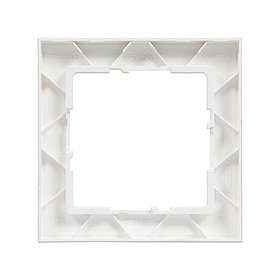 Рамка декор. универсальная 1-постовая Suno Белый