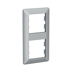 Рамка вертикальная SE EPH5815261 Asfora EM 2 постовая алюминий