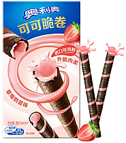 Вафельные трубочки Oreo Wafer Roll Strawberry 50 гр