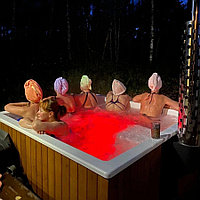 Купель квадратная с подогревом ELITE QUATTRO 200 термососна, купели POLARSPA