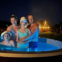 Купель круглая с подогревом COMFORT 160 HOT термососна, купели POLARSPA