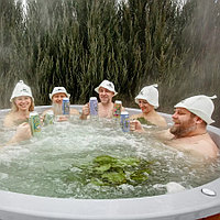 Купель круглая с подогревом COMFORT FAMILY HOT 220 термососна, купели POLARSPA