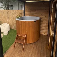 Купель угловая CORNER 130 термососна, купели POLARSPA