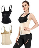 Латексный корсет Orgin для похудения с регулируемыми лямками чёрный, S., фото 5