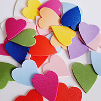 Заготовка для поделок. Сердечки из изолона, 10шт., высота 5,5 см.