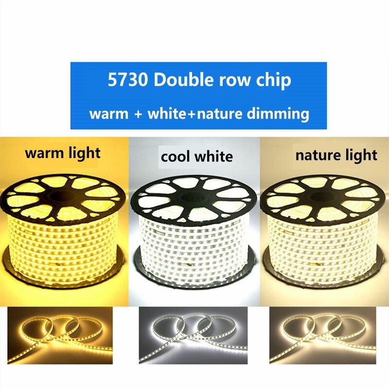 Лента светодиодная SMD 5730, 220 В в ПВХ оболочке