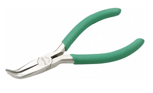 Длинногубцы с загнутым носиком (130 мм)