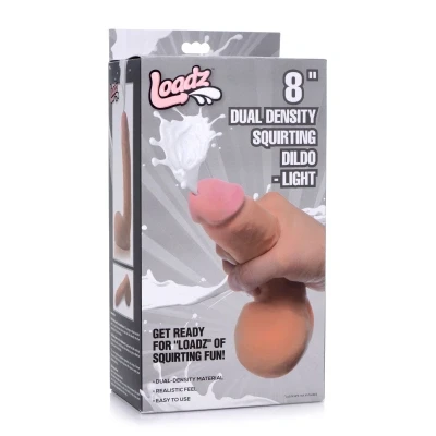 Фаллоимитатор Loadz с эякуляцией, 20х4.5 см, TPR