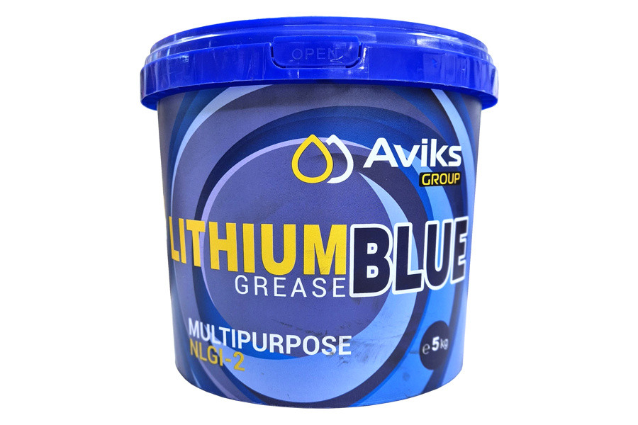 Смазка AVIKS Lithium Grease BLUE (синяя) 5кг. (ведро) / Майлау майы, фото 1