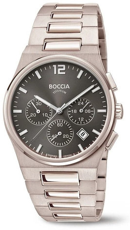 Часы Кварцевые Boccia Titanium 3741-02 титан, фото 1
