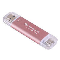 Transcend TS1TESD310P Жесткий диск внешний SSD 1TB, ESD310, USB Type-A и Type-C, Purple