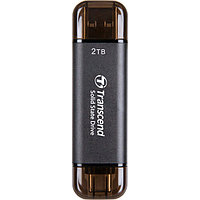 Transcend TS2TESD310C Жесткий диск внешний SSD 2TB, ESD310, USB Type-A и Type-C, Black