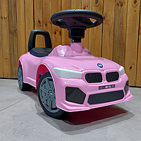 Розовый Музыкальный Толокар под "Bmw" M5. Машинка. Каталка. Талакар. Оригинал. Нужный подарок.
