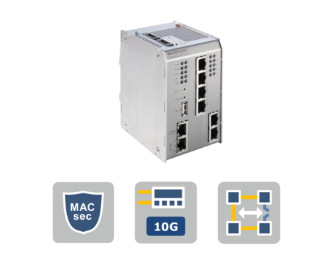 9 портовый промышленный коммутатор 9-Port 10G Industrial Profi Line X Switch MACsec