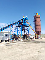 Бетонный завод БСУ HZS-60, (JS-1000) ленточный конвейер