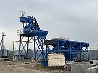 Бетонный завод HZS-75 (БСУ JS-1500 скиповый подьемник)