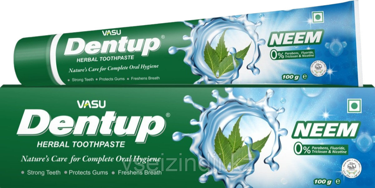 Зубная паста Ним, 100гр, Vasu Dentup Herbal