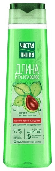 ЧИСТАЯ ЛИНИЯ Конский каштан от выпадения шампунь 400 мл