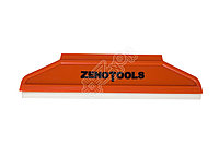 Ракель-выгонка ZENOTOOLS RUBBER жёсткий, красный, 195 х 60 мм, со съёмной ПВХ вставкой