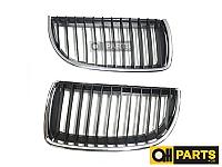 51137120007 - РЕШЕТКА РАДИАТОРА - ЧЕРНО-ХРОМ. (ЛЕВАЯ) BMW 3-Series E90 2005-2011 (TAIWAN)