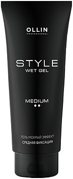 Ollin Professional Style Medium мокрый эффект гель средняя фиксация 200 мл