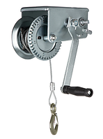 Лебедка шестеренчатая, тяга - 0,8 т, тросовая// Matrix