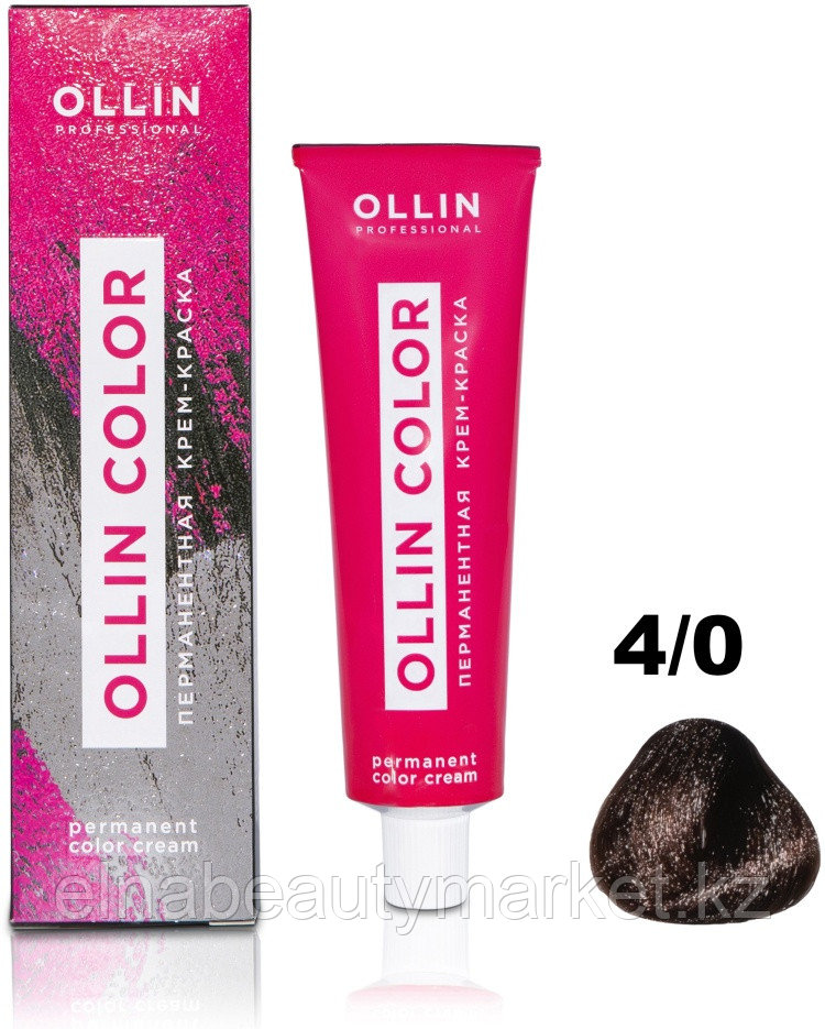 Ollin Professional Color 4/0 шатен крем-краска 60 мл