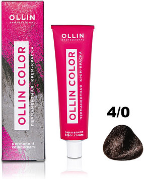 Ollin Professional Color 4/0 шатен крем-краска 60 мл