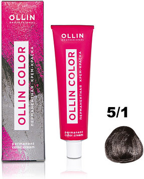 Ollin Professional Color 5/1 светлый шатен пепельный крем-краска 60 мл