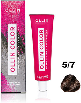 Ollin Professional Color 5/7 светлый шатен коричневый крем-краска 60 мл