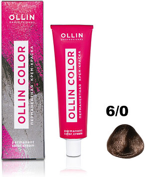 Ollin Professional Color 6/0 темно-русый крем-краска 60 мл
