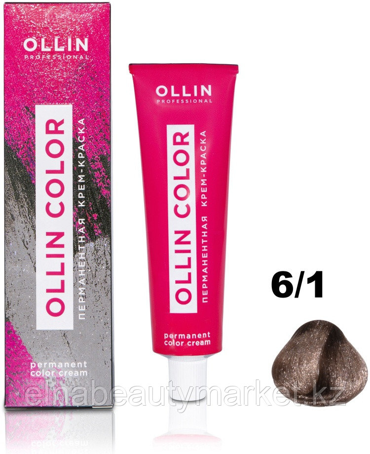 Ollin Professional Color 6/1 темно-русый пепельный крем-краска 60 мл