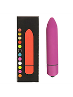 Вибратор Оки-Чпоки, вибропуля, IP65, ABS пластик, Soft силикон 10 режимов, 9 см, бордовый